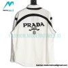Prada -  Back 1913 Leather Embroidered Letter Long-sleeved Shirt