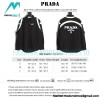 Prada -  Back 1913 Leather Embroidered Letter Long-sleeved Shirt