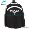 Prada -  Back 1913 Leather Embroidered Letter Long-sleeved Shirt
