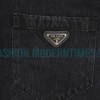 Prada - Washed Triangle Label Denim Shirt