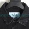 Prada - Washed Triangle Label Denim Shirt