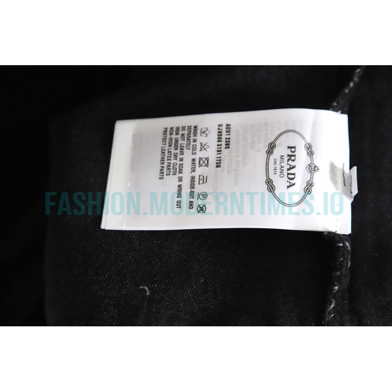 Prada - Washed Triangle Label Denim Shirt