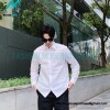 Prada - 23SS Silver Border Beaded Long Seeve Shirt