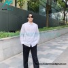 Prada - 23SS Silver Border Beaded Long Seeve Shirt