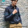 Prada - 23SS Silver Border Beaded Long Seeve Shirt