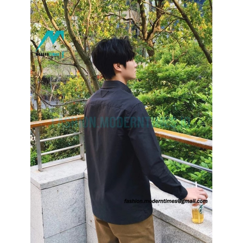 Prada - 23SS Silver Border Beaded Long Seeve Shirt