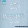 Represent - 23FW Washed Embroidered Tri-color Letter Hoodie