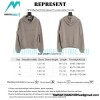 Represent - 23FW Washed Embroidered Tri-color Letter Hoodie