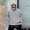 Represent - 23FW Washed Embroidered Tri-color Letter Hoodie