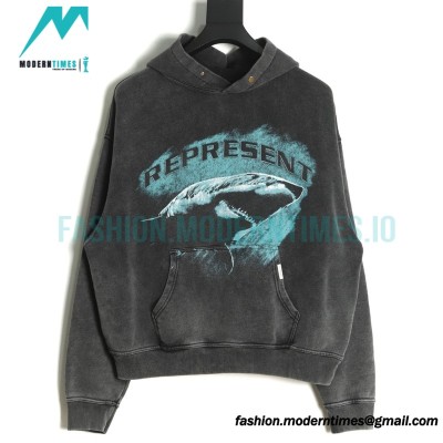 Represent - 23FW Blue Shark Hoodie