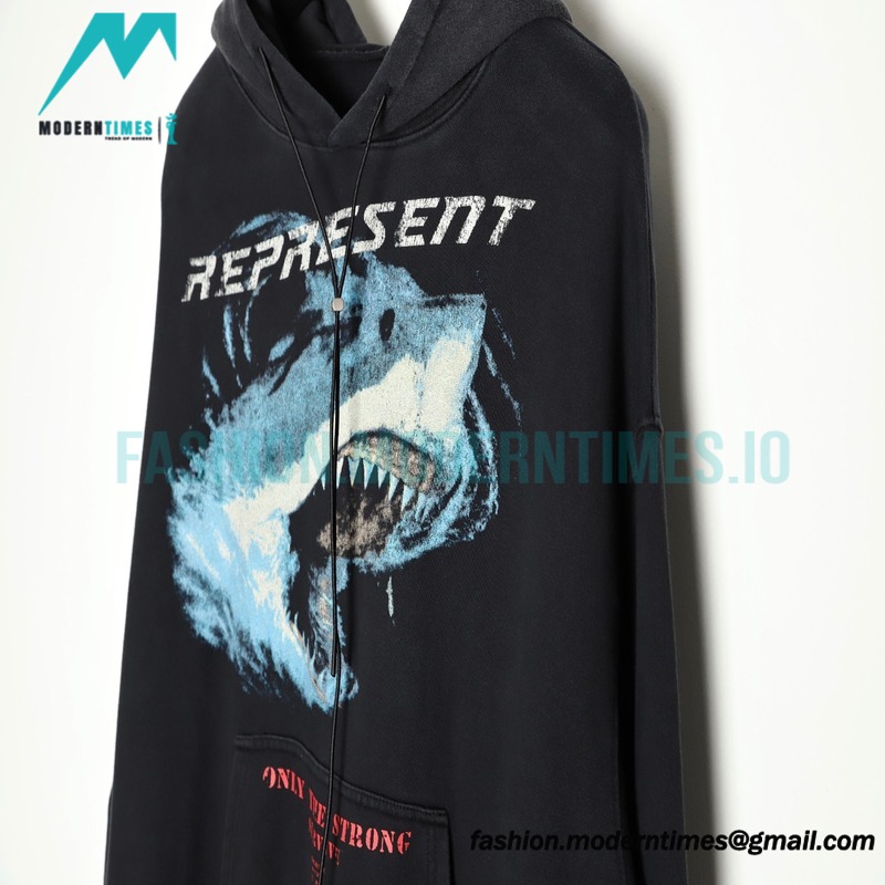  Represent - 23FW Blue Shark Hoodie