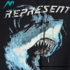  Represent - 23FW Blue Shark Hoodie