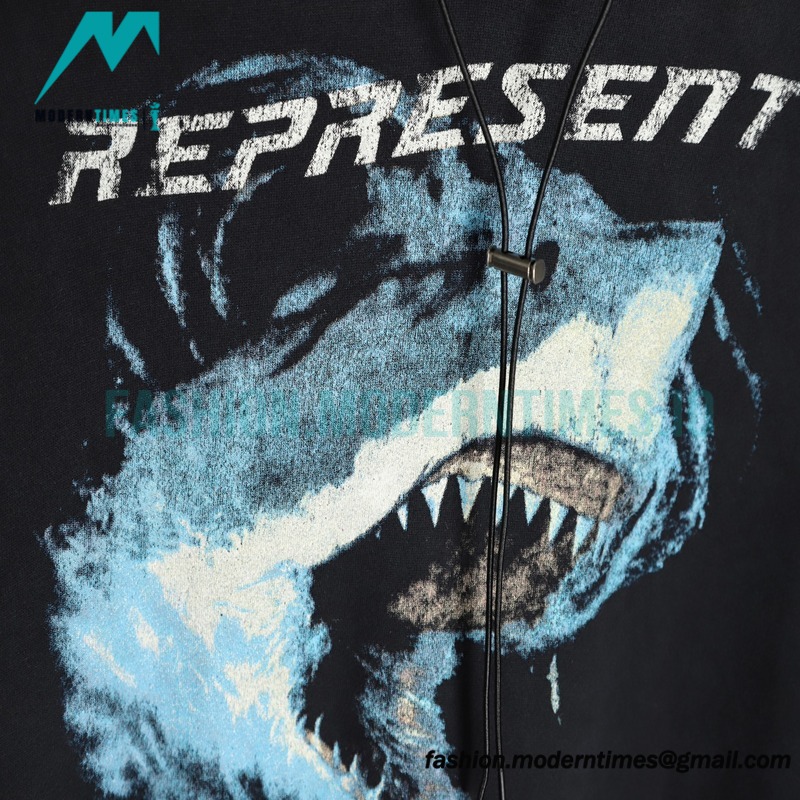  Represent - 23FW Blue Shark Hoodie