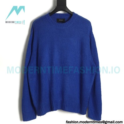 Represent - 22FW Solid Color Mohair Crew Neck Sweater