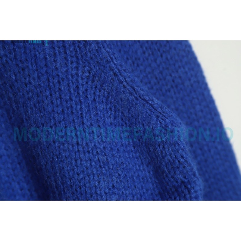 Represent - 22FW Solid Color Mohair Crew Neck Sweater
