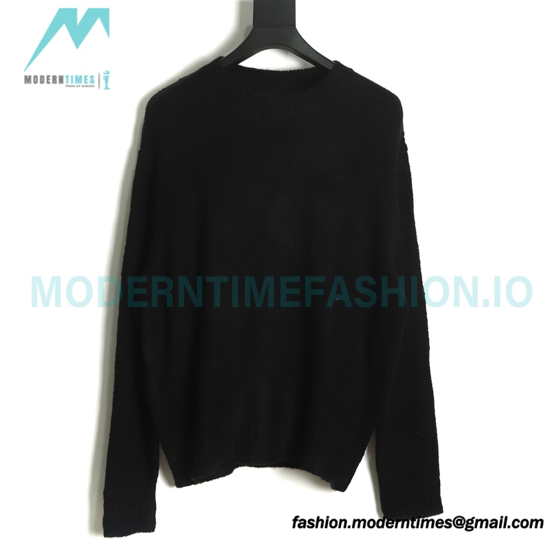 Represent - 22FW Solid Color Mohair Crew Neck Sweater