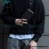 Represent - 22FW Solid Color Mohair Crew Neck Sweater