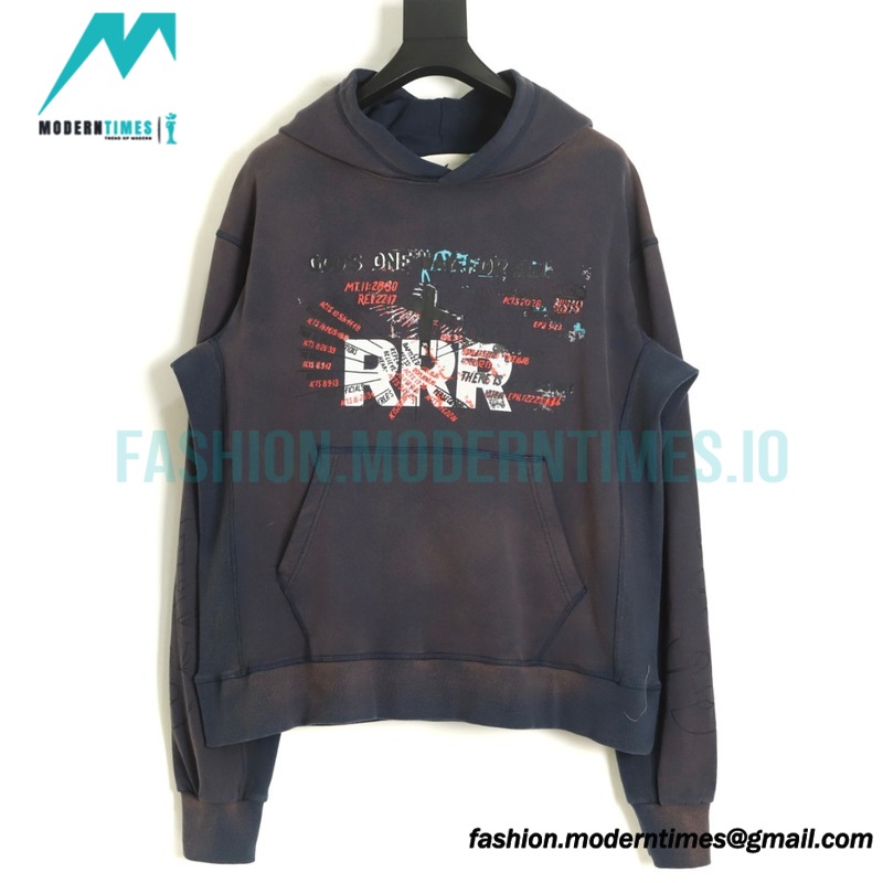 RRR -123 Wash To Make Old Cross Hoodie