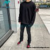 Stone Island - 22SS Shadow Series spliced Deconstructed Crew-neck Hoodie