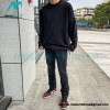 Stone Island - 22SS Shadow Series spliced Deconstructed Crew-neck Hoodie