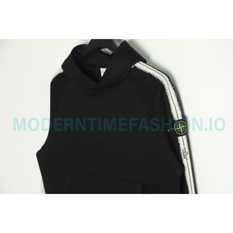 Supreme SS22 Week12 - Stone Island Side Print Hoodie With Fleece
