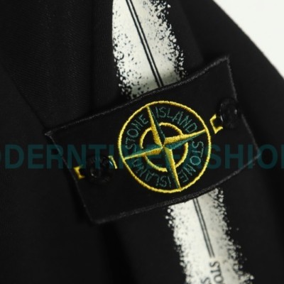Supreme SS22 Week12 - Stone Island Side Print Hoodie With Fleece