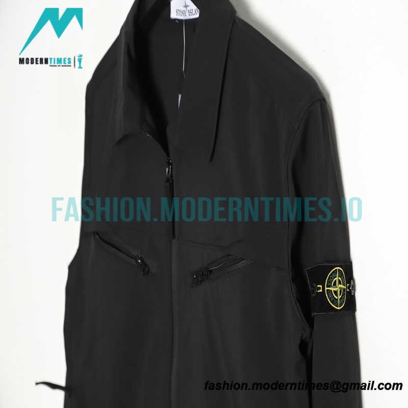 Stone Island - 23SS Solid Color Soft Shell Shirt Jacket