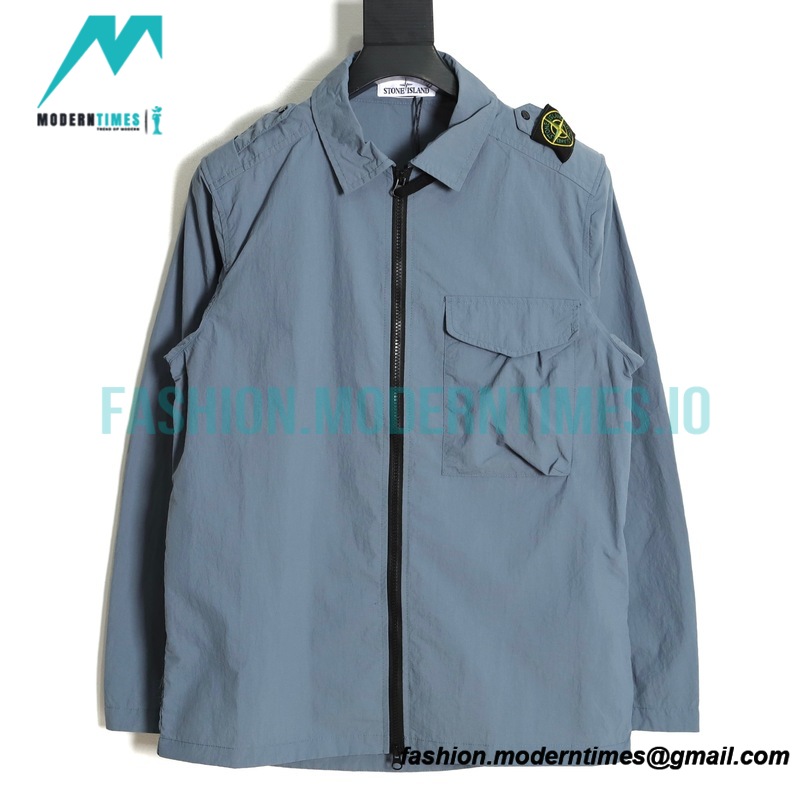 Stone Island - Shoulder Logo Nylon Cargo Jacket