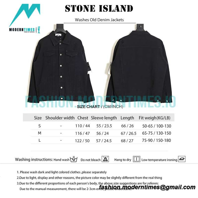 Stone Island - Washes Old Denim Jackets