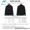 Stone Island - Standing Collar Half Zipper Mink Long-sleeved Hoodie Jacket