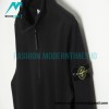 Stone Island - Standing Collar Half Zipper Mink Long-sleeved Hoodie Jacket