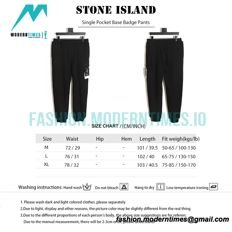 Stone Island - Single Pocket Base Badge Pants