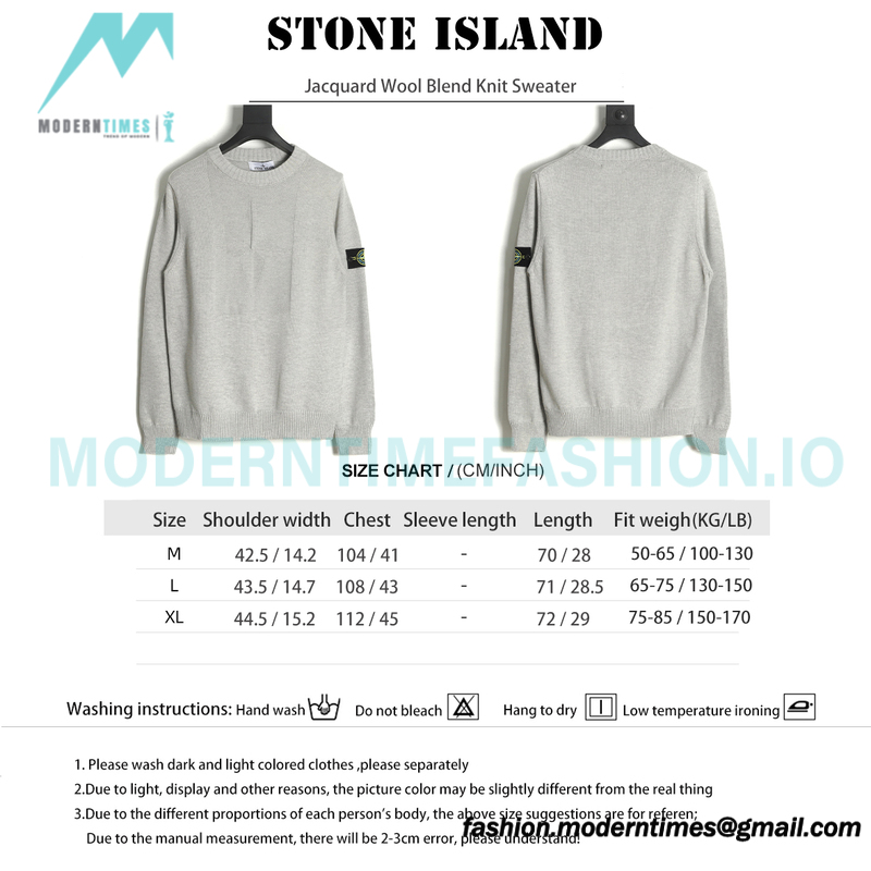 Stone Island - Jacquard Wool Blend Knit Sweater