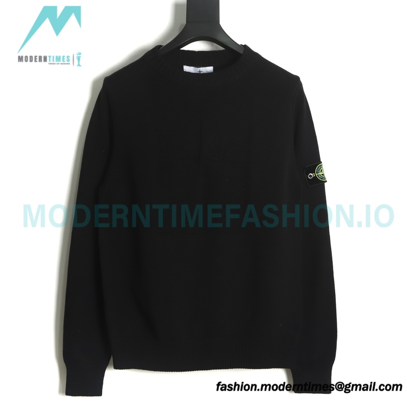 Stone Island - Jacquard Wool Blend Knit Sweater