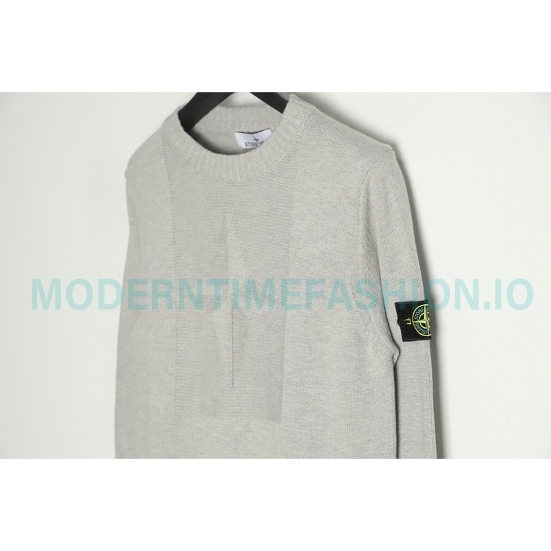 Stone Island - Jacquard Wool Blend Knit Sweater