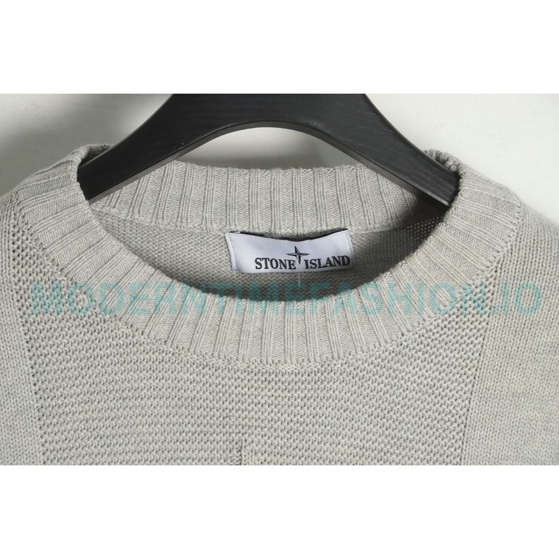 Stone Island - Jacquard Wool Blend Knit Sweater