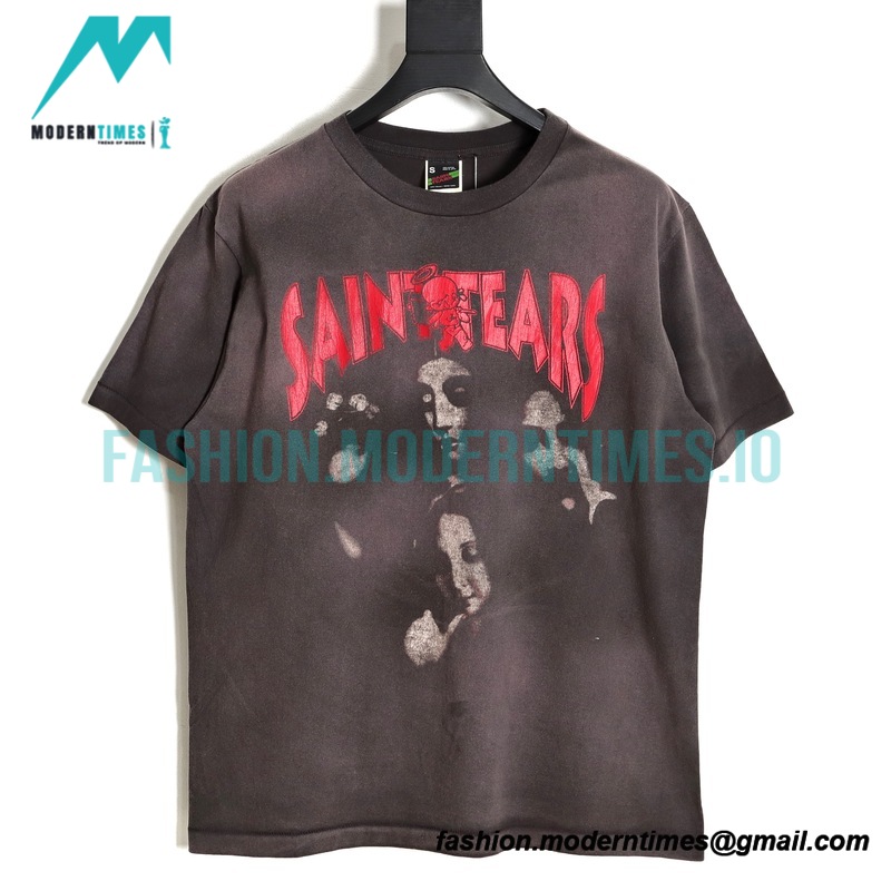 Saint Michael - Dark Madonna Printed Short-sleeved T-shirt