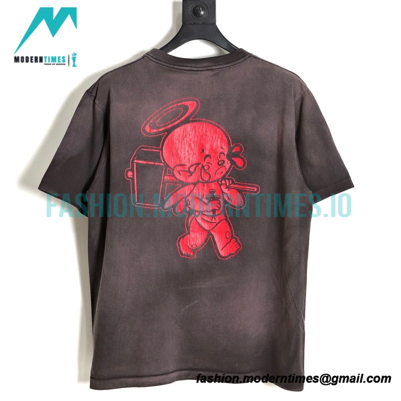 Saint Michael - Dark Madonna Printed Short-sleeved T-shirt