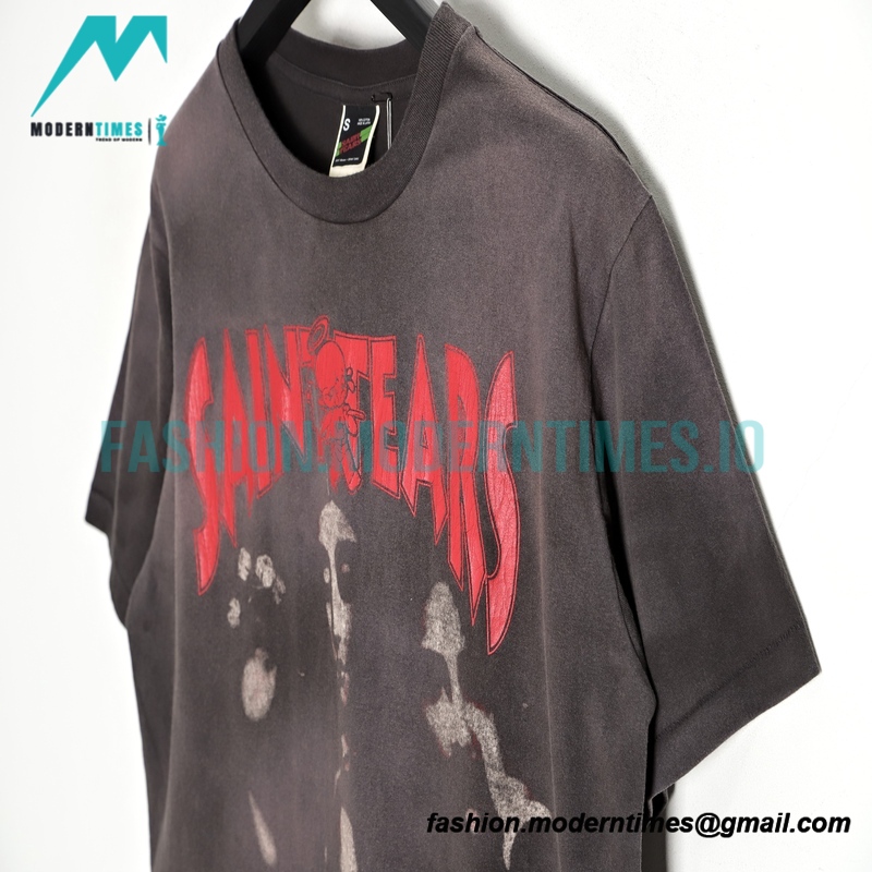 Saint Michael - Dark Madonna Printed Short-sleeved T-shirt
