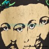 Saint Michael - Black Three-faced Man Made Old Printed Short-sleeved T-shirt