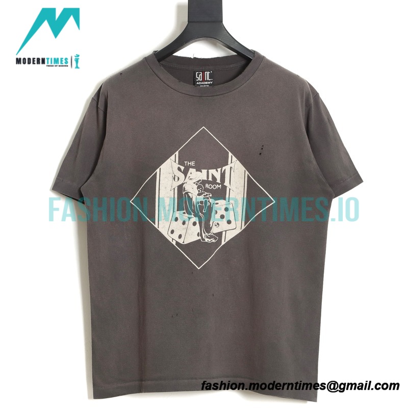  Saint Michael - White Ghost Pentacle Short-sleeved T-shirt