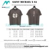  Saint Michael - White Ghost Pentacle Short-sleeved T-shirt