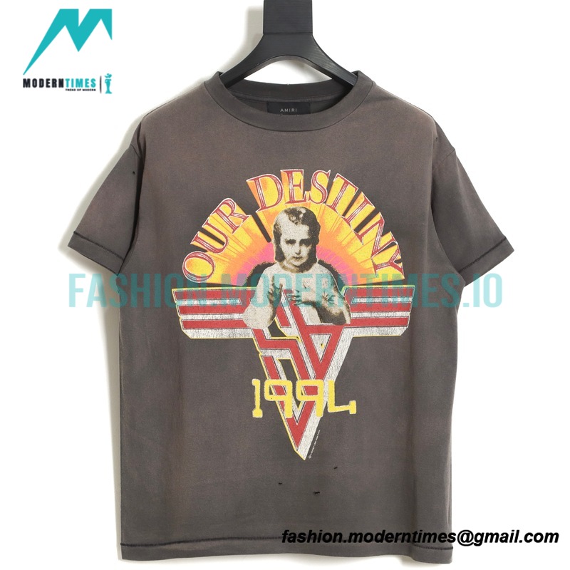 Amiri - Saint Michael - Color Saint Wash Old Short-sleeved T-shirt