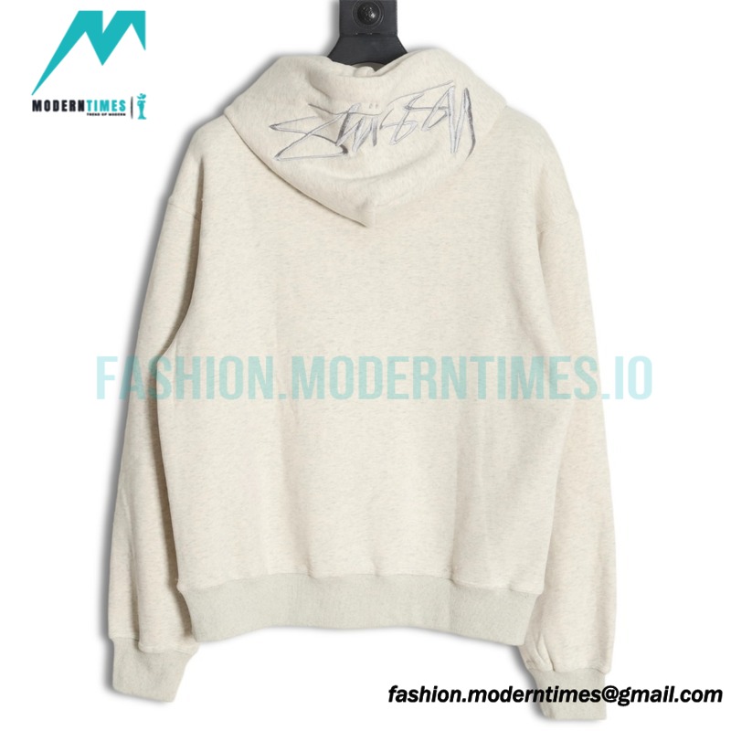 Stussy - Letter Logo Embroidered Hoodie