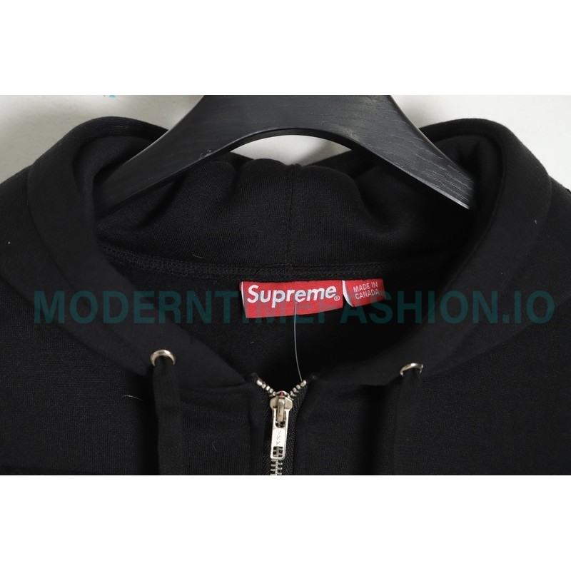 Supreme Week 4 - The Crow co-branded Zip Up Hooded Sweatshirt