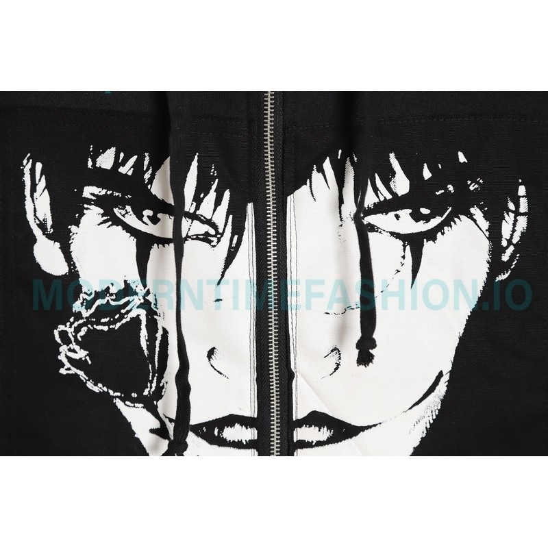 Supreme Week 4 - The Crow co-branded Zip Up Hooded Sweatshirt
