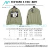 Supreme Week 4 - The Crow co-branded Zip Up Hooded Sweatshirt