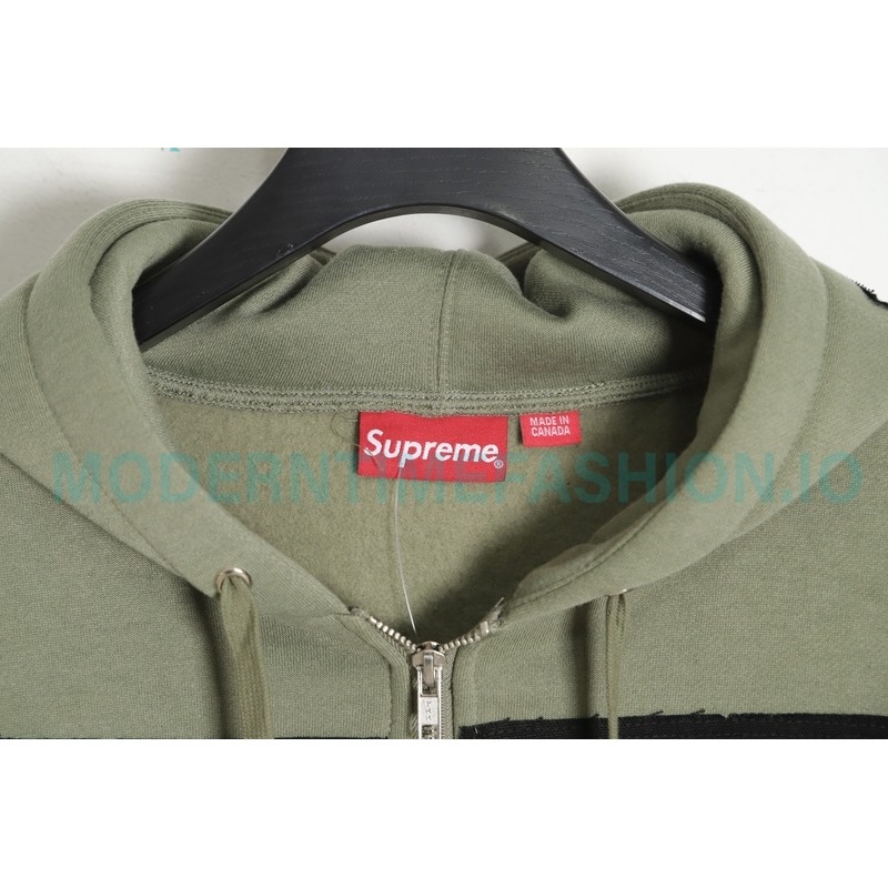 Supreme Week 4 - The Crow co-branded Zip Up Hooded Sweatshirt