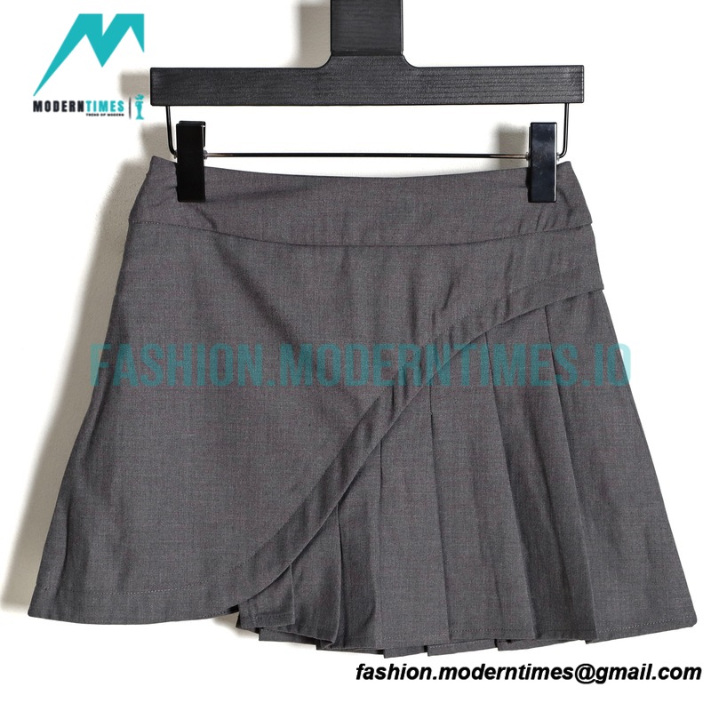 Thom Browne - 23SS Irregular Webbed Pleated Skirt