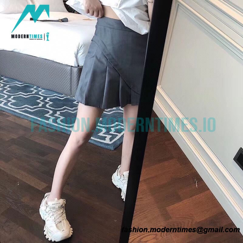  Thom Browne - 23SS Irregular Webbed Pleated Skirt